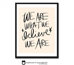 We are what we believe we are C.S. Lewis CREAM by MaidservantOf, $9.00
