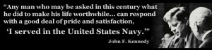 US Navy Quote JFK