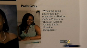 ... suspension Friday after it was discovered what her Yearbook quote