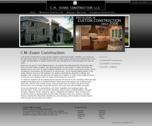 CM Evans Construction – Brandon Mississippi Website Design