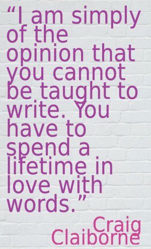 Craig Claiborne quote