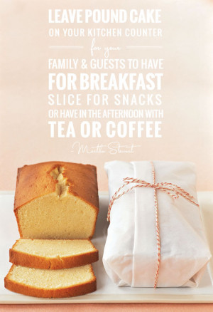 Martha Stewart Tea Cake Recipe