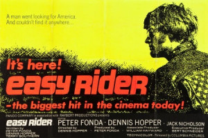 Easy Rider (Columbia, 1969). Day-Glo British Quad (30