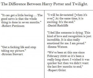 Actor quotes-true nature - harry-potter-vs-twilight Photo