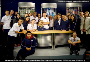 Instituto Robert Bosch visita emissora EPTV Campinas