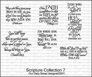 ... -Bread-Designs-Cling-Stamp-Set-Scripture-Collection-7-Bible-Verses