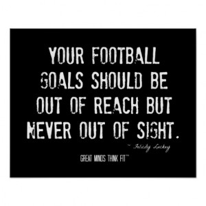 Football Goals Poster with Quote