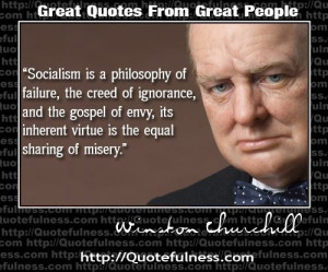 Winston Churchill more on socialism