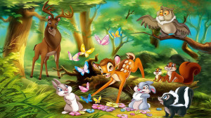 bambi and thumper disney cartoon clip art characters free to download