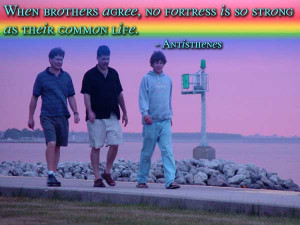 Brothers For Life Quotes When brothers agree, no