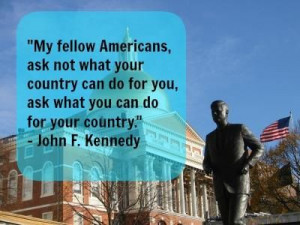 Famous quote by JFK