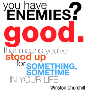... you hear that God wants us to love our enemies, who doyou picture