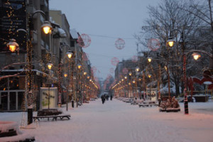Skopje, Macedonia in winter. Photo courtesy of Ena Peeva.