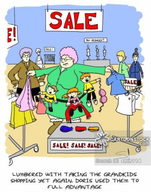 lumbered with taking the grandkids shopping yet again doris used them