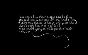 Wallpaper with Dr. Cox quote by Silverphantom88