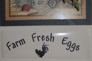 DIY Kitchen wall decals Farm Fresh Eggs quotes by CasaBellaVinyl, $10 ...