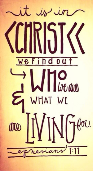 My identity is found in Christ