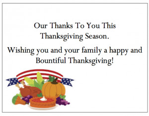Thanksgiving Thank You Cards - 