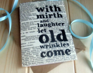 Shakespeare Quote Funny Birthday Ca rd 'with mirth and laughter' ...