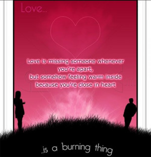 Related Pictures love is missing someone whenever you re apart but ...