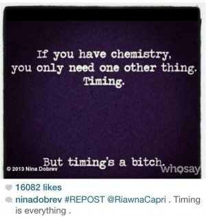 timing is everything