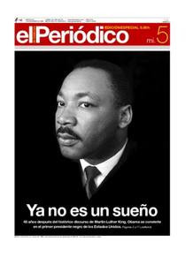 ... por una fotografía de grandes dimensiones de Martin Luther King