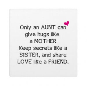 Aunt Quote Photo Plaques
