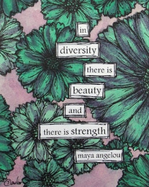 watercolor and ink. maya angelou quote.