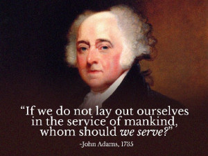 ... lay out ourselves in the service of mankind,whom should we serve