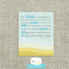 Inspirational quote #printable about overcoming trials.