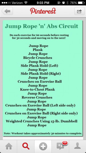 Jump rope circuit