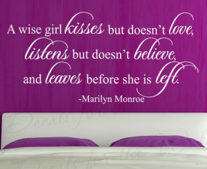 Marilyn Monroe Quotes A Wise Girl Tattoos Marilyn monroe wise girl