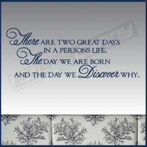 ... are two great days....Family Wall Quotes Words Lettering Sticky Art