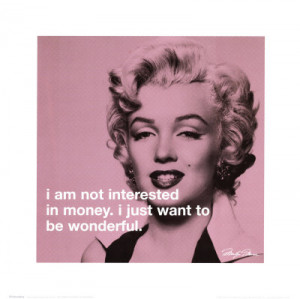 Marilyn Monroe Money Quotes