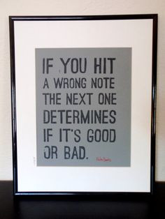 ... RED-- Inspirational Typography Miles Davis Quote 8x10 on Etsy, $20.00