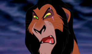 ... and mufasa s ghost simba confronts scar after he whacks his mom sarabi