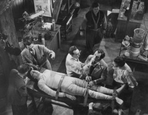 Scene from 'The Curse of Frankenstein', 1958