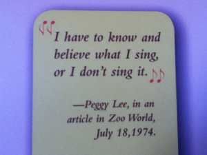 Peggy Lee quote