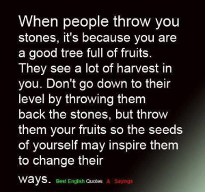 When People Throw You Stones