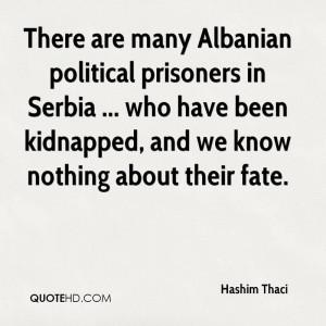 ... Have Been Kidnapped, And We Know Nothing About Their Fate. - Hashim