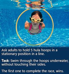 Fun swimming pool game for kids! May require assistance from others ...
