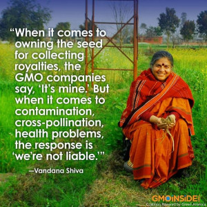 Shiva shares some wise words explaining the injustices of the GMO ...
