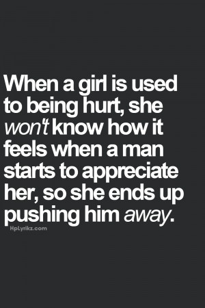 Hurt Quotes Tumblr For Him Girl is used t being hurt,