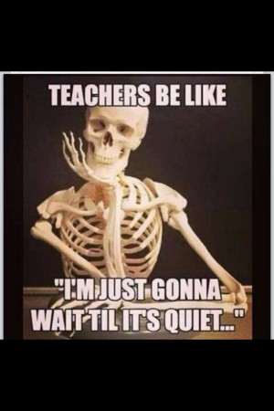 Teachers Be Like.....