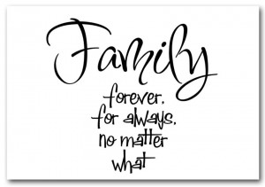 Show details for Family Quote Family Forever For Always