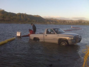 Ever had your truck up to the doors in water? Me neigther, but I did ...