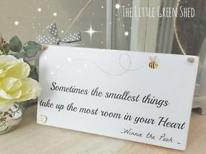 ... about HANDMADE WINNIE THE POOH QUOTE PLAQUE/ CHILDREN/ BABY GIFT