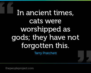 In ancient times cats were worshipped as gods