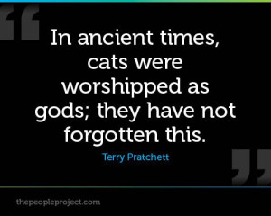 In ancient times cats were worshipped as gods