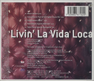 RICKY MARTIN Livin' La Vida Loca - The Remixes (Deleted 1999 Mexican 5 ...